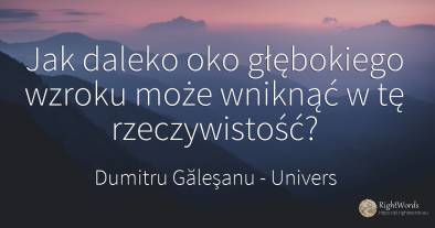 Jak daleko oko głębokiego wzroku może wniknąć w tę...